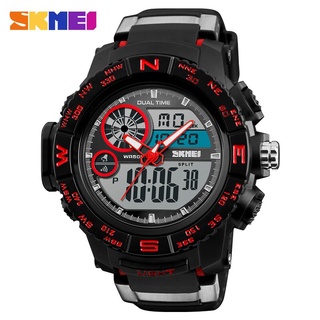 SKMEI Men Watches Outdoor Dual Display Sports Wristwatches Fashion Casual 50M Waterproof Watch Relogio Masculino XFCS