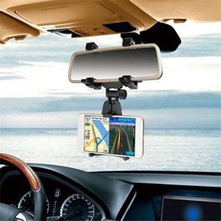 cherry ขาตั้งมือถือติดรถ ติดกระจกมองหลัง Universal Car Rearview Mirror Mount Holder Stand