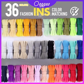 สินค้า oeggeo shop เชือกผูกรองเท้ากีฬา รองเท้าผ้าใบ หลายสี