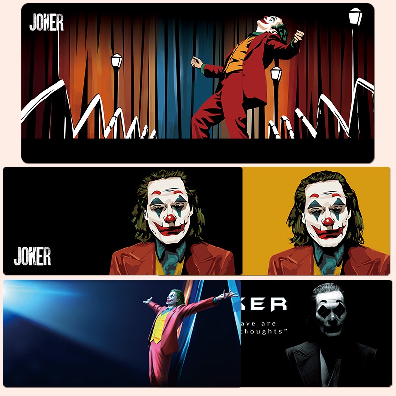 แผ่นรองเมาส์-ขนาดใหญ่-ลายการ์ตูนอนิเมะ-clown-joker-american-drama-แฟชั่น-2022