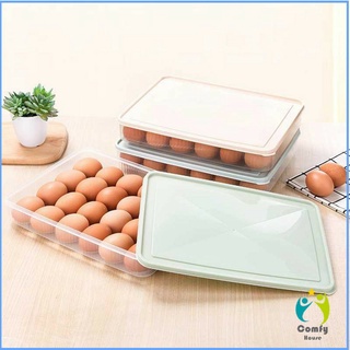 Comfy กล่องเก็บไข่ ที่เก็บไข่ กันกระแทก เก็บได้24ฟอง (คละสี) egg storage box