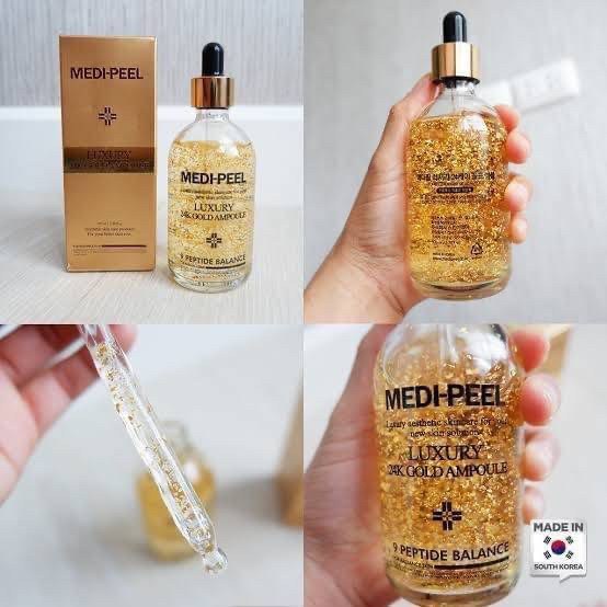 medi-peel-luxury-24k-gold-ampoule-100ml-เซรั่มทองคํา24k-หน้าใสแบบเกาหลี