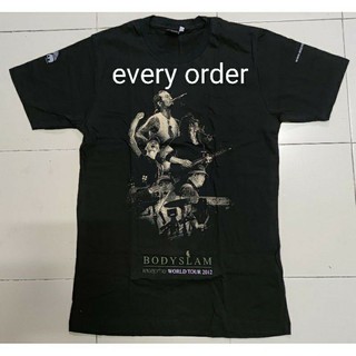 เสื้อBodyslam มือ1 เสื้อวง BODYSLAM แสงสุดท้าย WORLD TOUR 2012 THE END OF KRAAM - NO TOUR 2012 เสื้อบอดี้สแลม