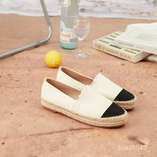 【XIAO-ร้านแฟชั่น】Primest - รองเท้าสวมผ้าแคนวาส Playground Espadrillesใหม่