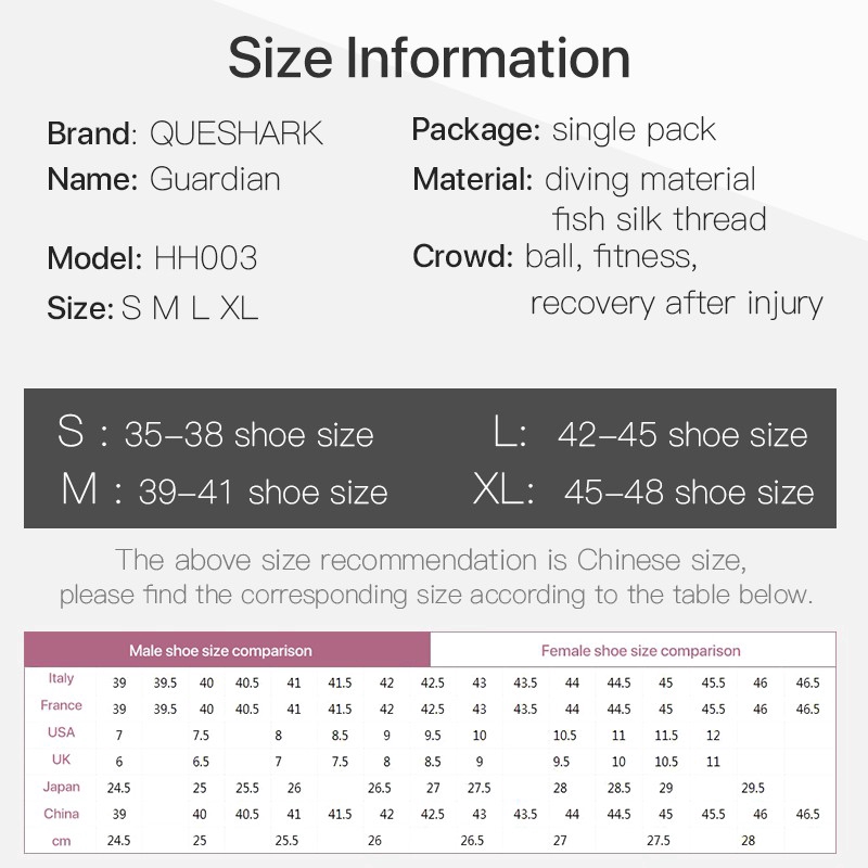 ภาพสินค้าQueshark สายรัดข้อเท้า ป้องกันอาการบาดเจ็บ 1 ชิ้น จากร้าน queshark.th บน Shopee ภาพที่ 5