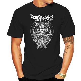 เสื้อยืด พิมพ์ลาย Rotting Christ Hellenic Metal Legions สีดํา สําหรับผู้ชายสามารถปรับแต่งได้