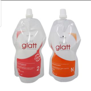 สินค้า ครีมยืดผม แกลทท์ เบอร์2 ชวาร์สคอฟ สเตรทสไตลิ่ง แกลทท์ (400ml×2) Schwarkopf straight glatt