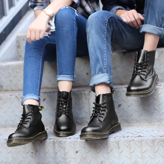 Dr.Martens 1460 รองเท้าบูทมาร์ตินหนัง 6 รู รองเท้ามาร์ตินกันลื่นกันน้ำคุณภาพสูง Tooling รองเท้าบูท