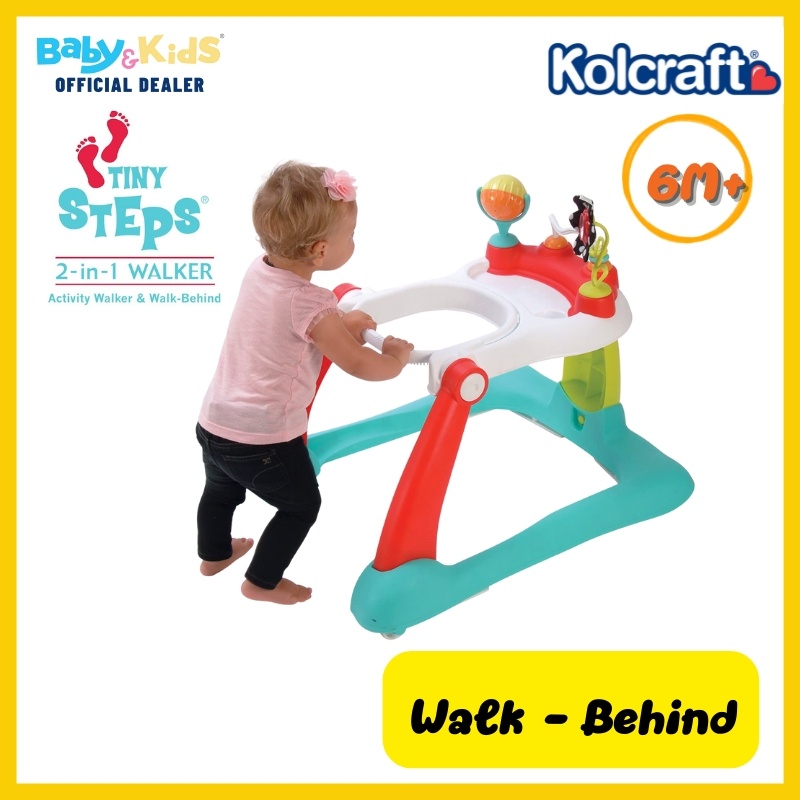 ใหม่-kolcraft-รถหัดเดิน-tiny-steps-2-in-1-activity-walker-รถขาไถ-รถพลักเดิน