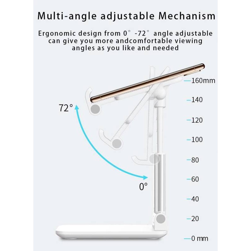 แท่นวางมือถือ-โทรศัพท์-พับเก็บได้ขนาดเล็กพกพาสะดวก-สามารถปรับระดับความสูงได้-1300