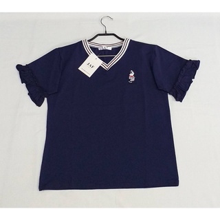 เสื้อแขนสั้น เนื้อผ้า Cotton ผ้านิ่ม ใส่สบาย งานโลโก้ปัก การ์ตูน