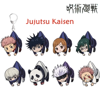 ภาพขนาดย่อของสินค้าJujutsu Kaisen มหาเวทย์ผนึกมาร Double-sided Acrylic Keychain Cute Yuji Itadori Gojo Satoru Anime Pendant