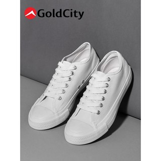 สินค้า Goldcity แบบผูกเชือก 1207  สีขาวล้วน ไซส์ 36-47