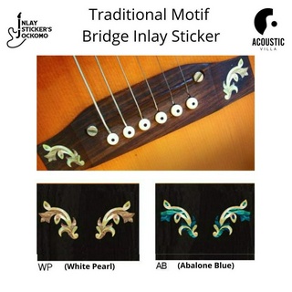 Guitar Bridge Traditional Motif Inlay Sticker