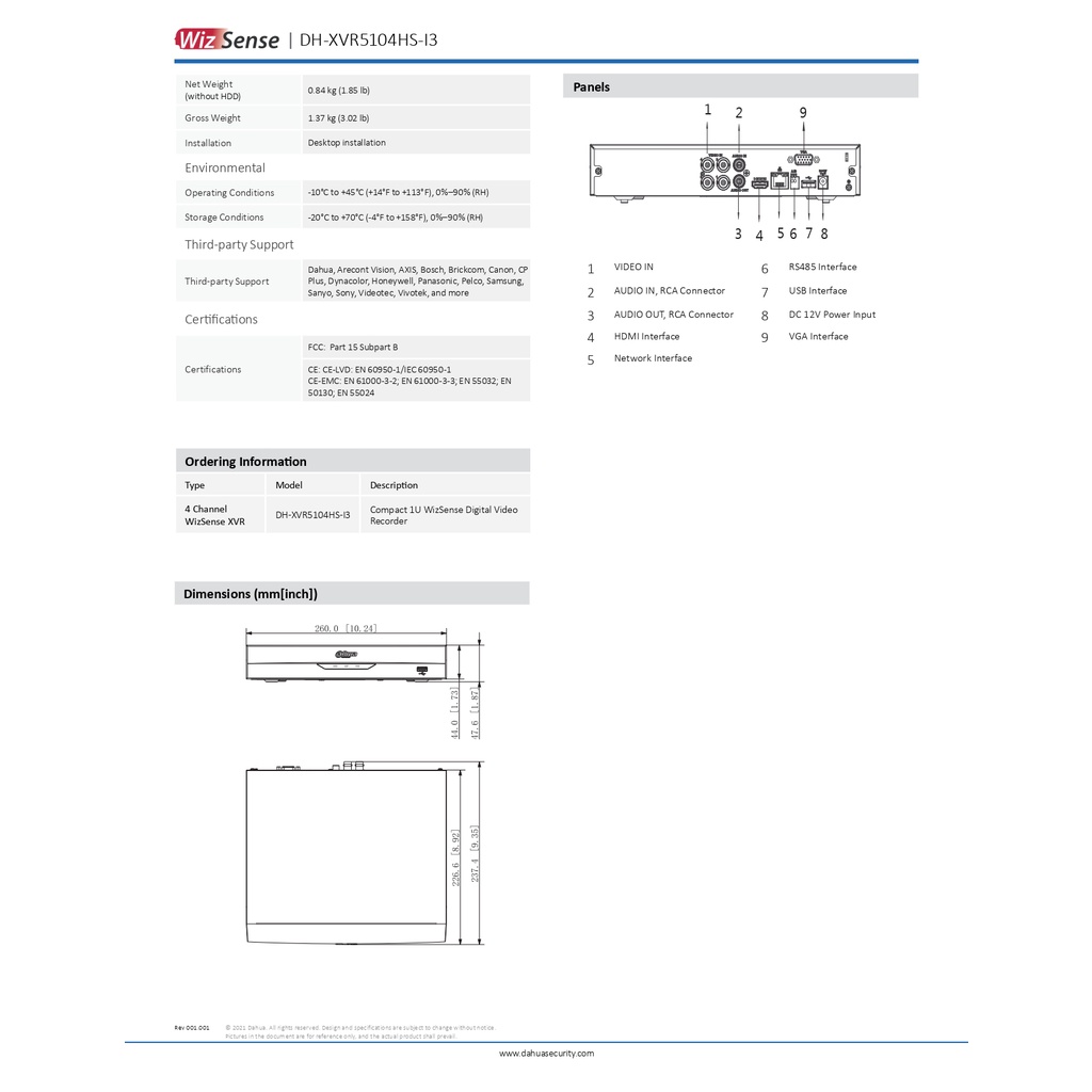 dahua-ชุดกล้องวงจรปิด-2mp-hdcvi-รุ่น-xvr5104hs-i3-hac-hfw1200fp-a-จำนวน-4-ตัว