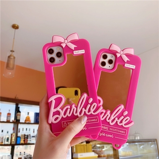 Barbie mirror 3D การ์ตูน คดี VIVO S1 V15 Pro V11 Y50 Y30 v11i v9 v5 v5 + plus ปกป้องเปลือก cute cartoon phone Case soft shell TPU Case