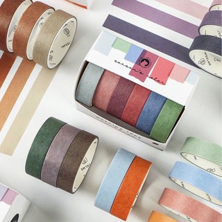 Washi tape | เทป 6 ม้วน | เทปวาชิ เทปตกแต่ง DIY Masking tape