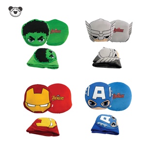 DISNEY Marvel หมอนผ้าห่ม Avenger ฮัค ธอร์ กัปตัน ไอรอนแมน (สินค้าลิขสิทธิ์แท้ จากโรงงาน)