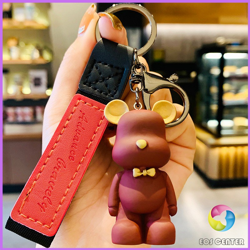 eos-center-พวงกุญแจแฟชั่นยุโรปเหนือหมีผูกโบว์-พวงกุญแจหมี-จี้ห้อยกระเป๋า-keychain