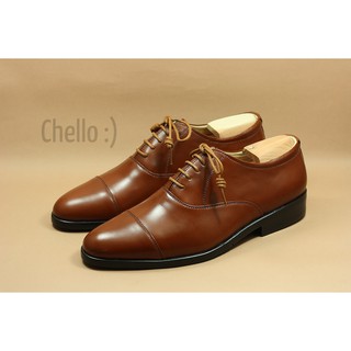 Chello รองเท้าหนัง WHISKEY CAP-TOE OXFORD SHOES รุ่น SLU049-2