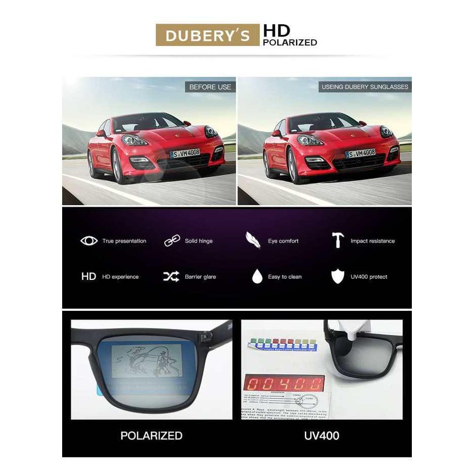 ส่งจากไทย-แว่นกันแดด-รุ่น1495-8-เลนส์-polarized-ของแท้100-ตัดแสง-สบายตา-ยี่ห้อ-dubery