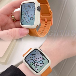 สายนาฬิกาข้อมือซิลิโคน ขนาดเล็ก สําหรับ Smart Watches Series 8 7 6 SE 5 4 3 2 1 41 มม. 45 มม. 44 มม. 42 มม. 40 มม. 38 มม.