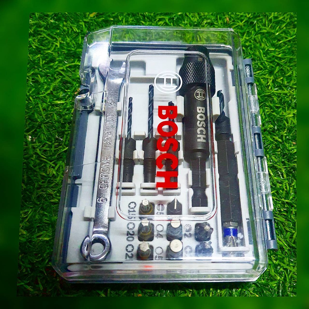 bosch-ชุดดอกเจาะและขัน-20-ชิ้น-รุ่น-x-line-set-20-pcs-2607002786-สีน้ำเงิน-ชุดดอกไขควง