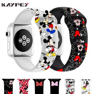 สินค้า 6 styles cartoon style strap For watch band 40mm 44mm iwatch band 38mm 42mm silicone bracelet correa watch7 SE 6  5 4 3 41mm 45mm