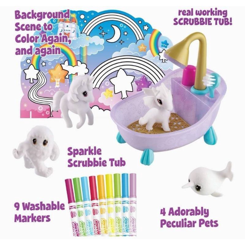 crayola-scribble-scrubbie-peculiar-pets-ชุดระบายสีและอาบน้ำสัตว์เลี้ยงในตำนาน