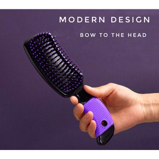 Curved hair brush แปรงหวีผมนวดบำรุงเส้นผม