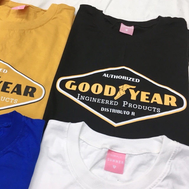 หมดทุกสี-เสื้อยืดสกรีนลายgoodyear