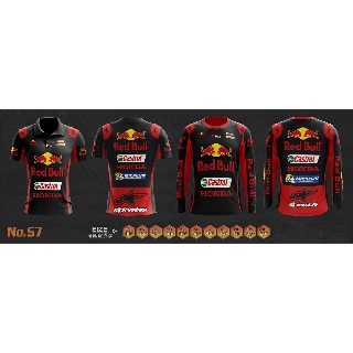 Bigbike Racing Shop เสื้อไบค์เกอร์ Red Bull สีแดง