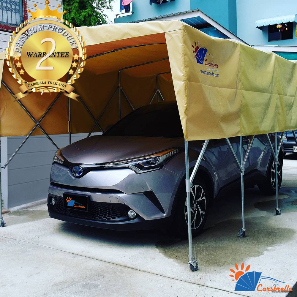 เต็นท์จอดรถพับได้-โรงจอดรถสำเร็จรูป-carsbrella-รุ่น-sunshine-a-ยืด-หด-พับ-เก็บ-ได้