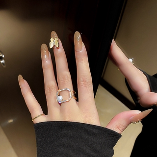 Bella แหวนประดับมุกสไตล์เกาหลี