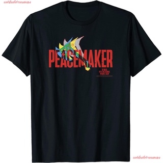 เสื้อยืดโอเวอร์ไซส์แฟชั่นที่กำหนดเอง The Suicide Squad Peacemaker Hatchet Logo T-Shirt เดอะ ซุยไซด์ สควอด เสื้อยืดพิมพ์ล