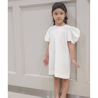 Bonita &amp; Co.  ❤️ ARINA DRESS (Kids) เดรสสั้นสำหรับเด็ก แขนตุ๊กตา โบว์หลัง