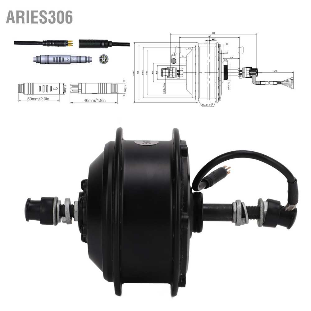 aries306-มอเตอร์ล้อหลัง-36v-250w-สําหรับสกูตเตอร์ไฟฟ้า-diy