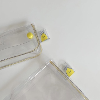 [พร้อมส่ง] second morning • — Lemony PVC pouch