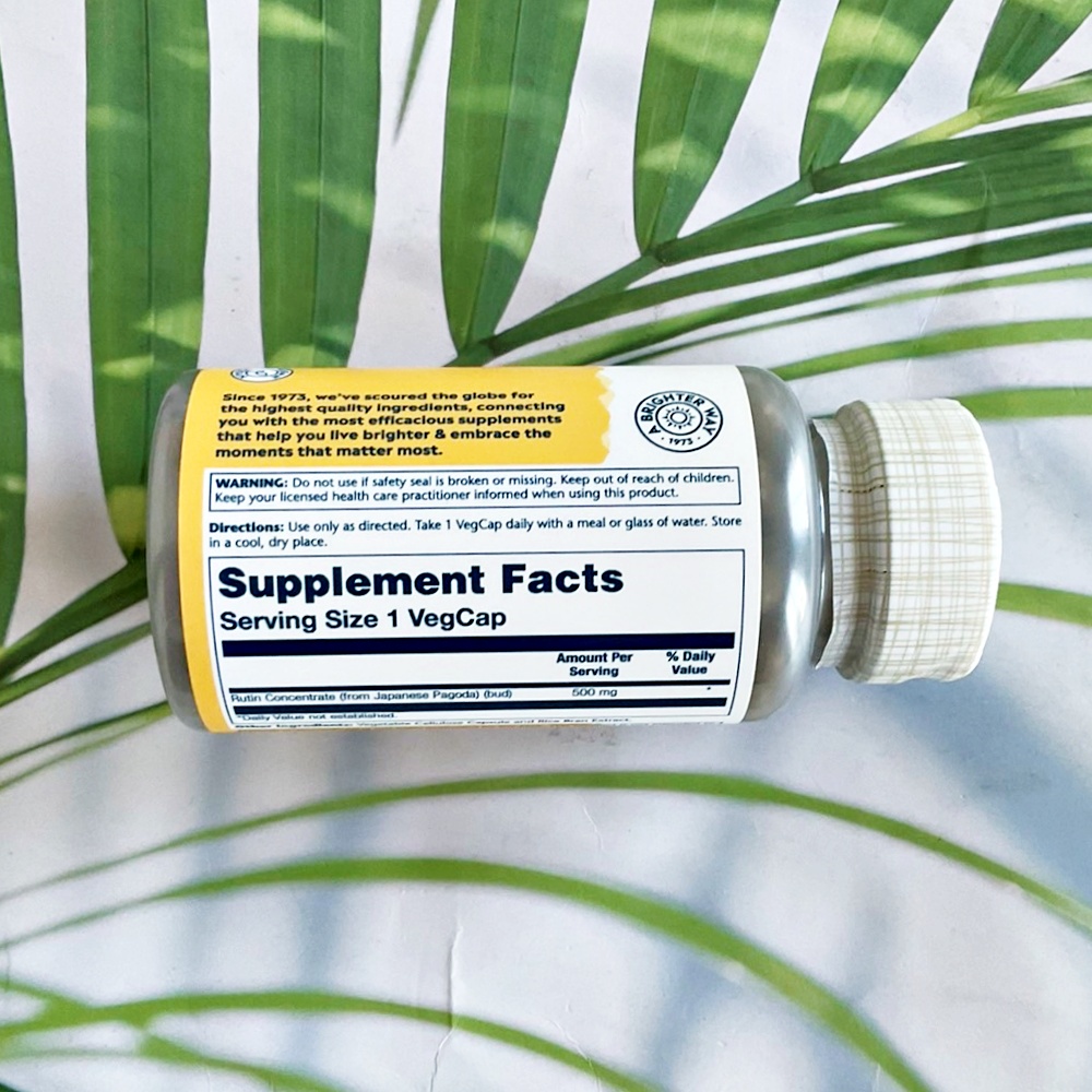 รูทิน Rutin 500 mg 90 VegCaps (Solaray®) รูติน | Shopee Thailand