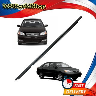 ยางรีดน้ำนอก หลัง-ซ้าย สี Black Corolla Toyota 4 ประตู ปี2003 - 2007