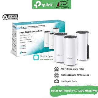 💥SALE💥TP-LINK Router Mesh Wi-Fi AC1200 รุ่นDeco M4(1แพ็ค/3ตัว)ประกันLifetime