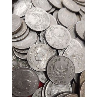 ภาพขนาดย่อของสินค้าเหรียญครุฑ บาท ปี2517 เหรียญครุต