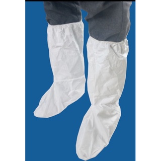 ภาพหน้าปกสินค้าถุงคลุมเท้าLeg cover พร้อมส่งเริ่มต้นคู่ล่ะ8🚀 คลุมเท้า คลุมเข่า ป้องกันน้ำฝุ่นเชื้อโรค สปันบอนด์&peพลาสติก ที่เกี่ยวข้อง
