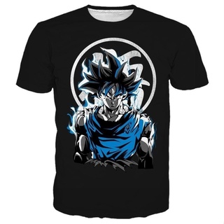 Bn3d9we23 เสื้อยืด ผ้าฝ้าย พิมพ์ลาย SON GOKU Ultra Instinct God 3d ทรงหลวม สําหรับผู้ชาย VVB32EW45953