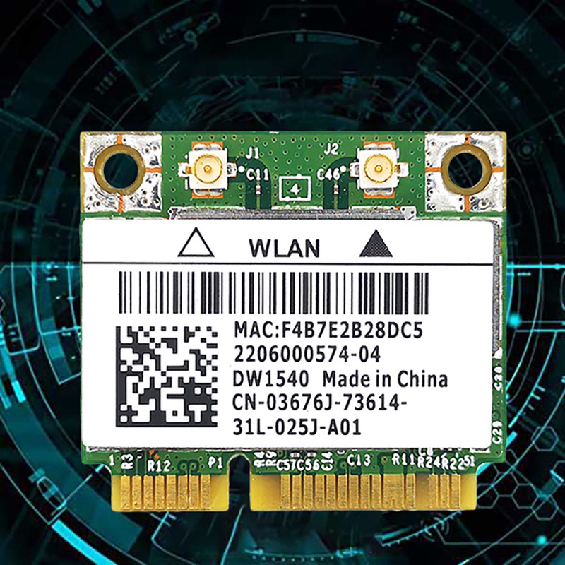 สําหรับ-broadcom-bcm943228-การ์ดเครือข่ายไร้สายในตัว-dw1540-2-4g-5g-dual-frequency-mini-pcie-300mbps-802-11a-b-g-n