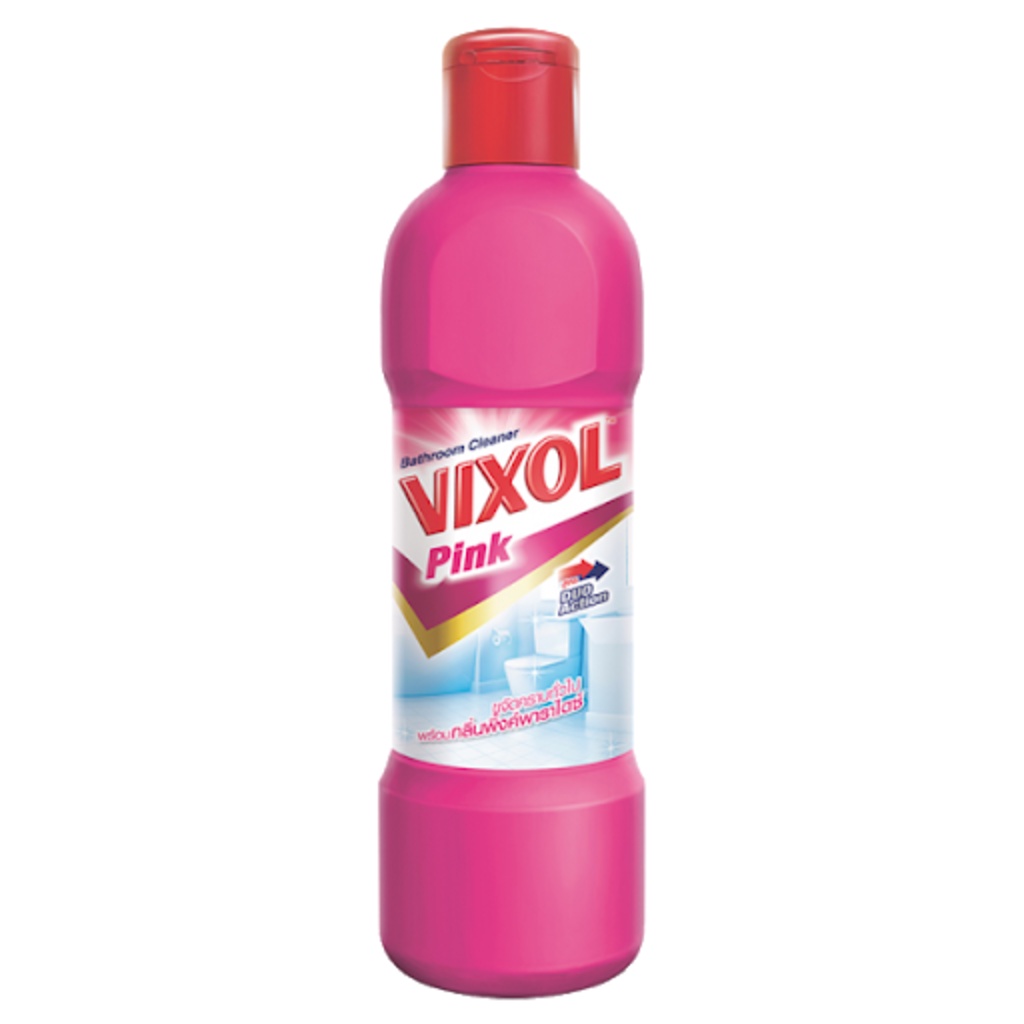 ภาพหน้าปกสินค้าSuperSale63 300 มล. วิกซอล Vixol น้ำยาล้างห้องน้ำ ยาทำความสะอาดห้องน้ำ วิกซอ วิกซอลสีชมพู 300 มล.