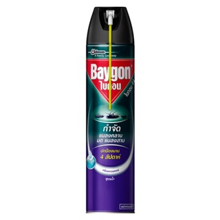 Baygon ไบกอน44 กำจัดแมลงคลาน มด แมลงสาบ ปกป้องนาน 4 ชั่วโมง กลิ่นลาเวนเดอร์ สูตรน้ำ