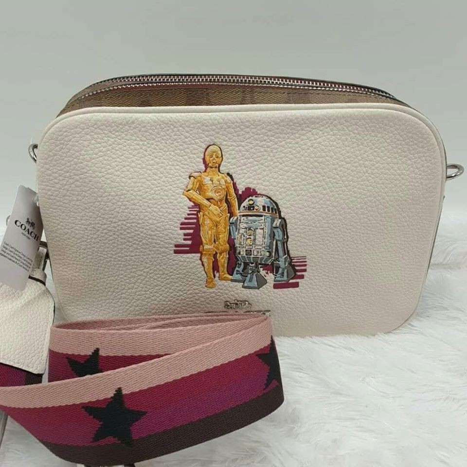 COACH TAR WARS X COACH JES CROSSBODY IN SIGNATURE CANVAS WITH C-3PO AND ...