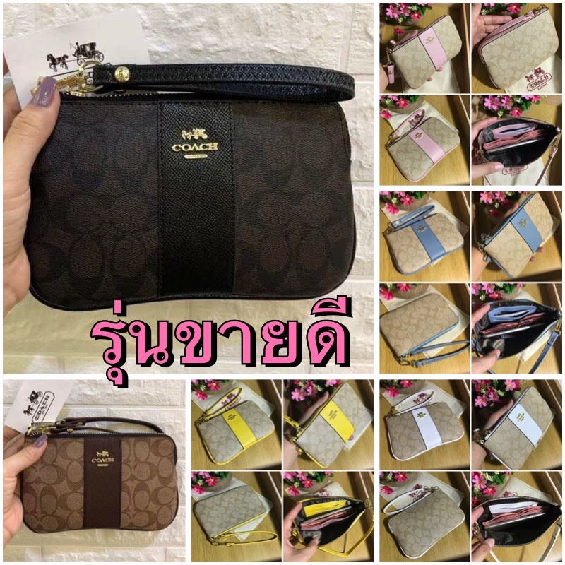 รูปภาพของมาเพิ่มแล้ว กระเป๋าคล้องมือ Coach 8 งานสวยมากๆลองเช็คราคา