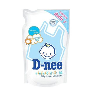 น้ำยาซักผ้าเด็กชนิดเติม D-NEE 600 มล. สีฟ้า